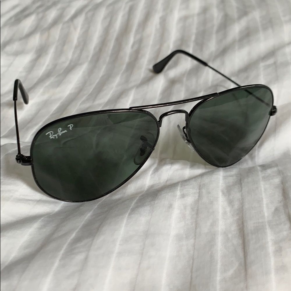 Ray Ban Polarized Aviator Classic Black SMALL